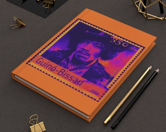 Jimi Hendrix Stamp Art Journal: Collectable Notebook