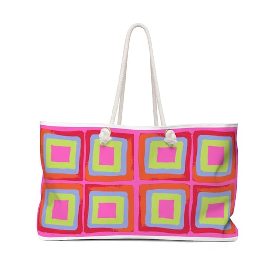 Modern Abstract Weekender Bag. sustainable gifts, Gift for Mom