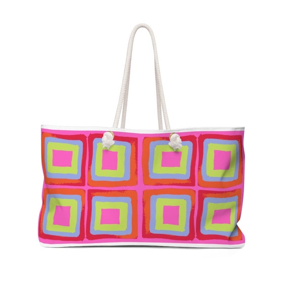 Modern Designer Weekender Bag. Sustainable Gifts Gift for Mom 