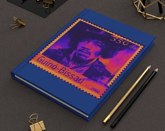 Jimi Hendrix Stamp Art Journal: Collectable Notebook
