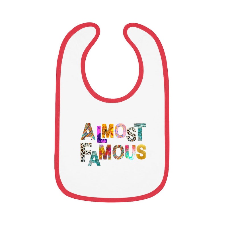 Almost Famous, Baby Bib, Soft Jersey Bib, Baby Gifts, Baby Cloth Almost Famous, Baby Bib, Soft Jersey Bib, Baby Gifts, Baby Cloth