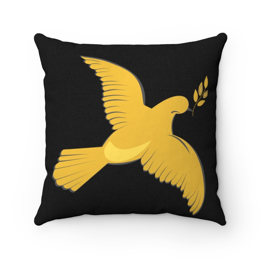 Peace Dove Lady Gaga Dove Brooch inspired Pillow Décoration Etsy France