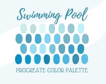 Procreate Farbpalette - Schwimmbad