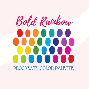 Procreate Color Palette - Bold Rainbow