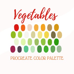 Procreate Color Palette - Vegetables