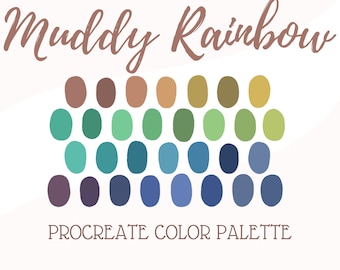 Procreate Color Palette - Muddy Rainbow