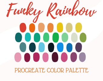 Procreate Color Palette - Funky Rainbow