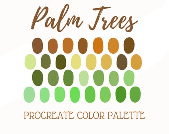 Procreate Color Palette - Palm Trees