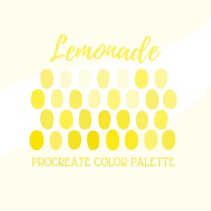 Procreate Color Palette - Lemonade