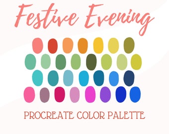 Procreate Farbpalette - Festlicher Abend
