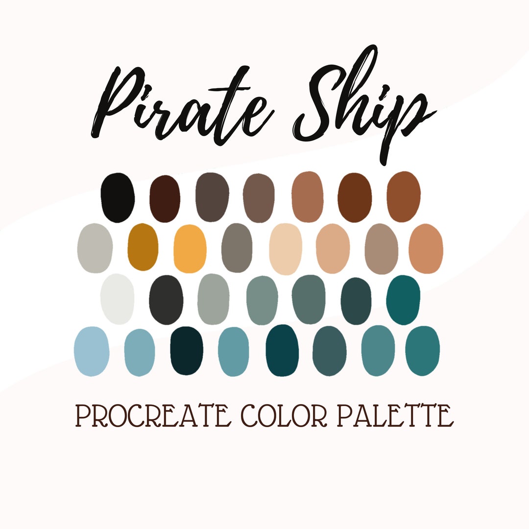 Procreate Color Palette Pirate Ship Etsy