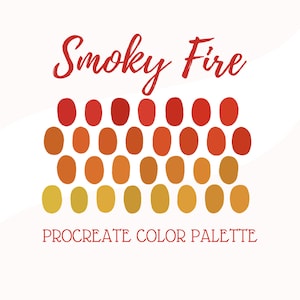 Procreate Color Palette - Smoky Fire