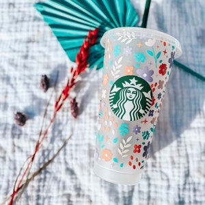 Starbucks Cup UK Spring Flowers | coffee mug | mum | best friend | Tumbler | Stanley | Surprise | Birthday Gift | Gift ideas for wife