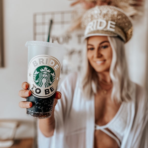 Bridesmaid proposal | Starbucks cold cup UK | Hen party | Bride | Wedding Gift Engagement | Maid of Honour | best friend | favour | Thankyou