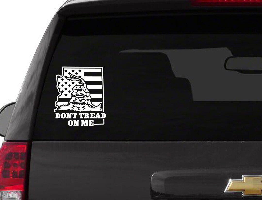 Dont Tread on Me Decal Arizona American Flag Decal 2nd Etsy