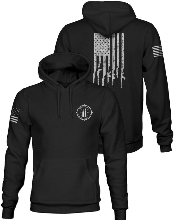 Gun Flag Hoodie American Flag Hoodie Gun Flag Shirt Pro Etsy