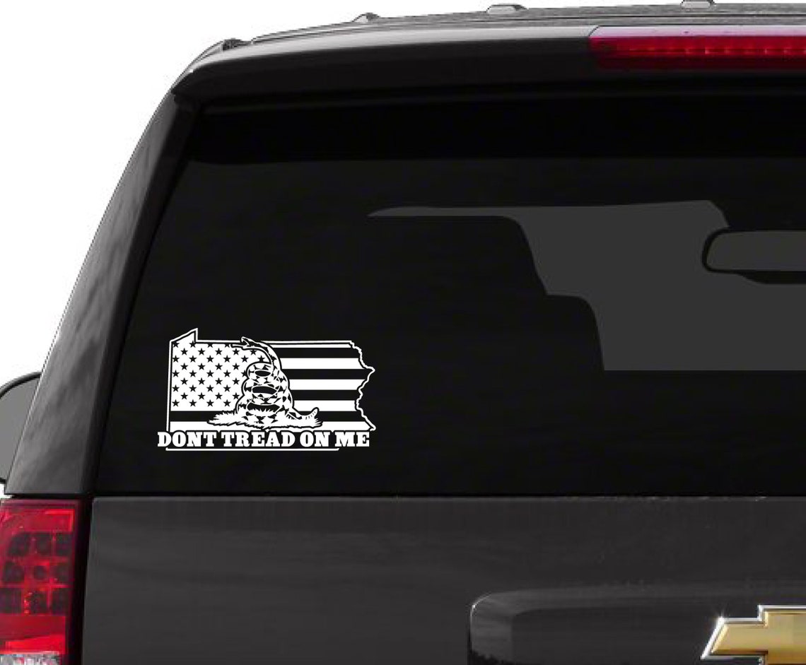 Dont Tread on Me Pennsylvania American Flag Decal 2nd | Etsy