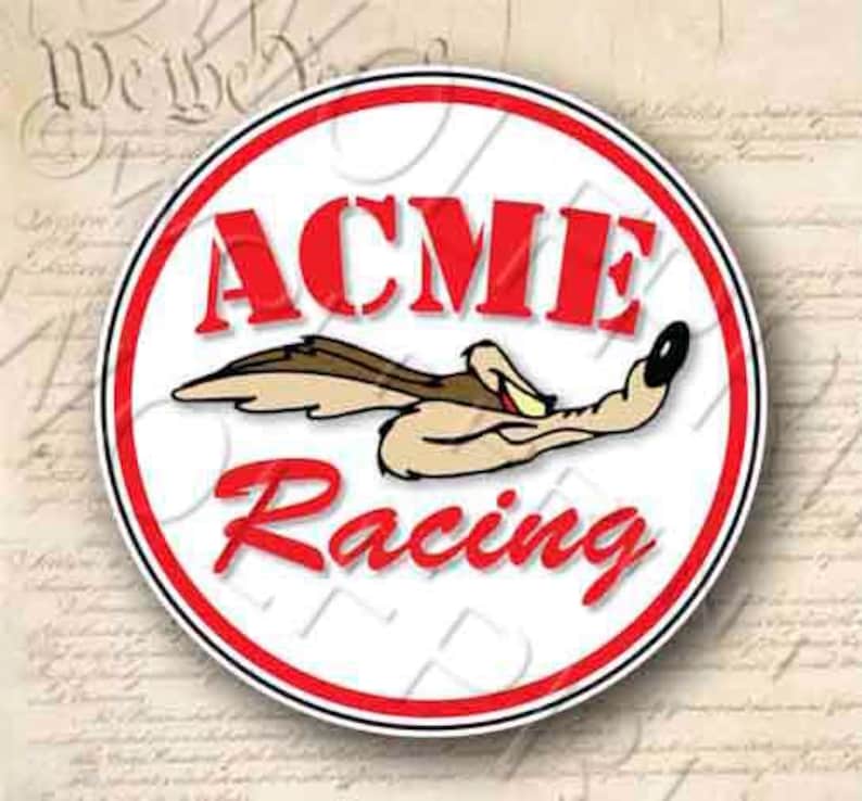 Acme Racing Coyote Sticker 4.25