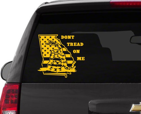 Dont Tread on Me Decal Georgia American Flag Decal 2nd | Etsy