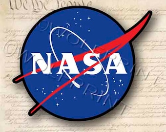 NASA 4.75" Wide Sticker Decal Space Meatball Waterproof Vinyl