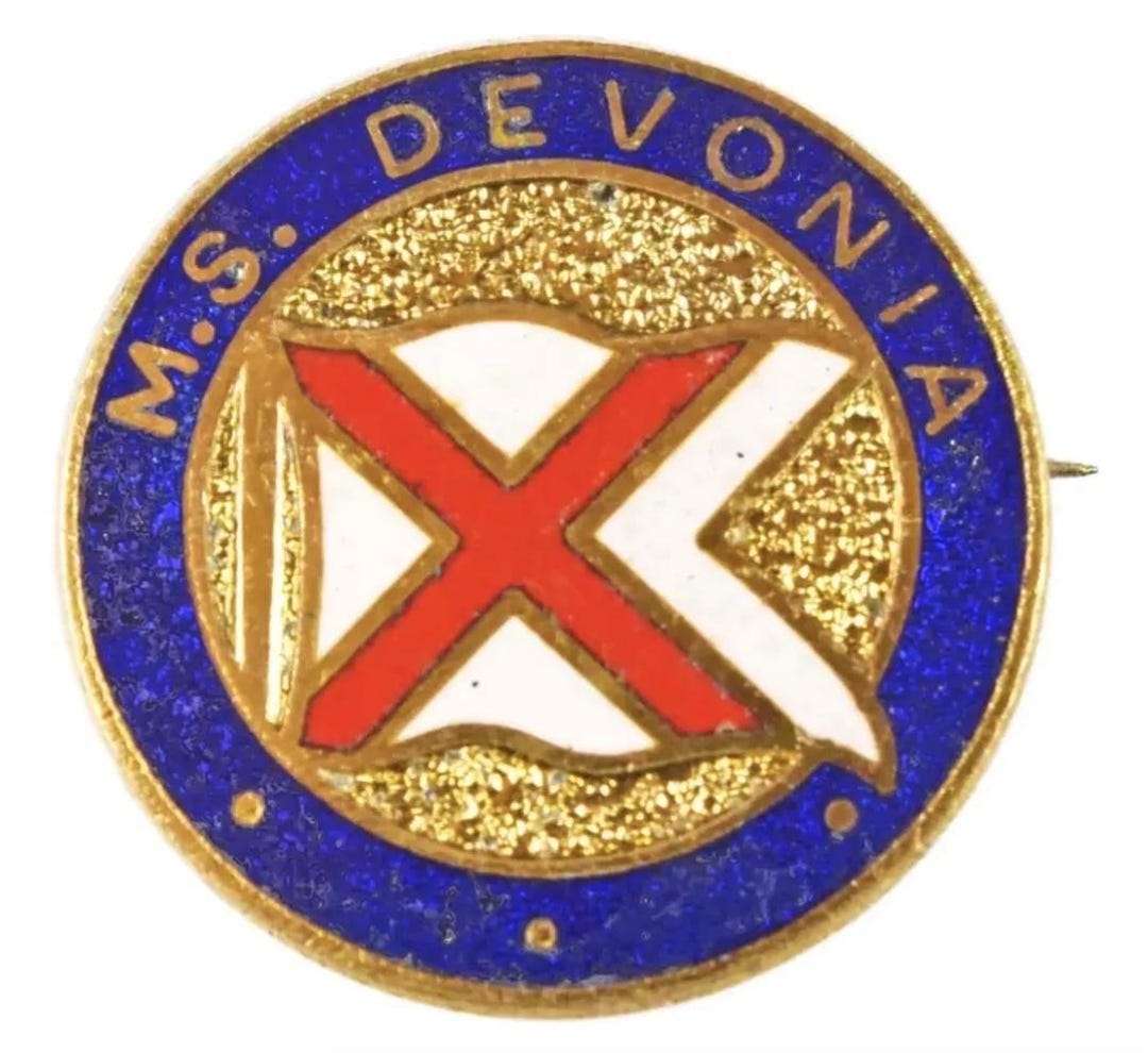 Vintage Old the MS Devonia Educational Training Ship Enamel Badge - Etsy