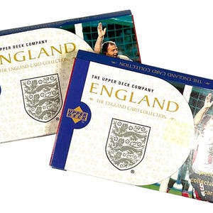 Two Vintage Upper Deck England Football Team 1998 Unopened Sealed Trading Card Packs