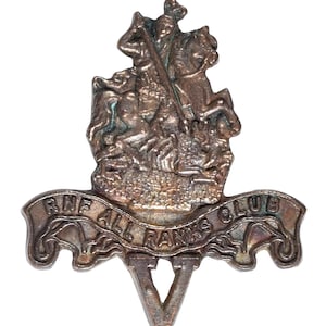 Vintage Old The Royal Northumberland Fusiliers All Ranks Club Metal Brooch Badge