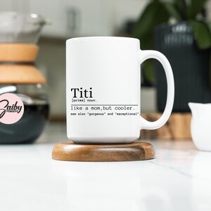 Titi Mug|Tia Gifts|New Tia Gift|Regalos Para Tia|Tia to Be|Promoted to Titi| Pregnancy|Announcement Tia|titi gift|aunt gift|aunt mug cup