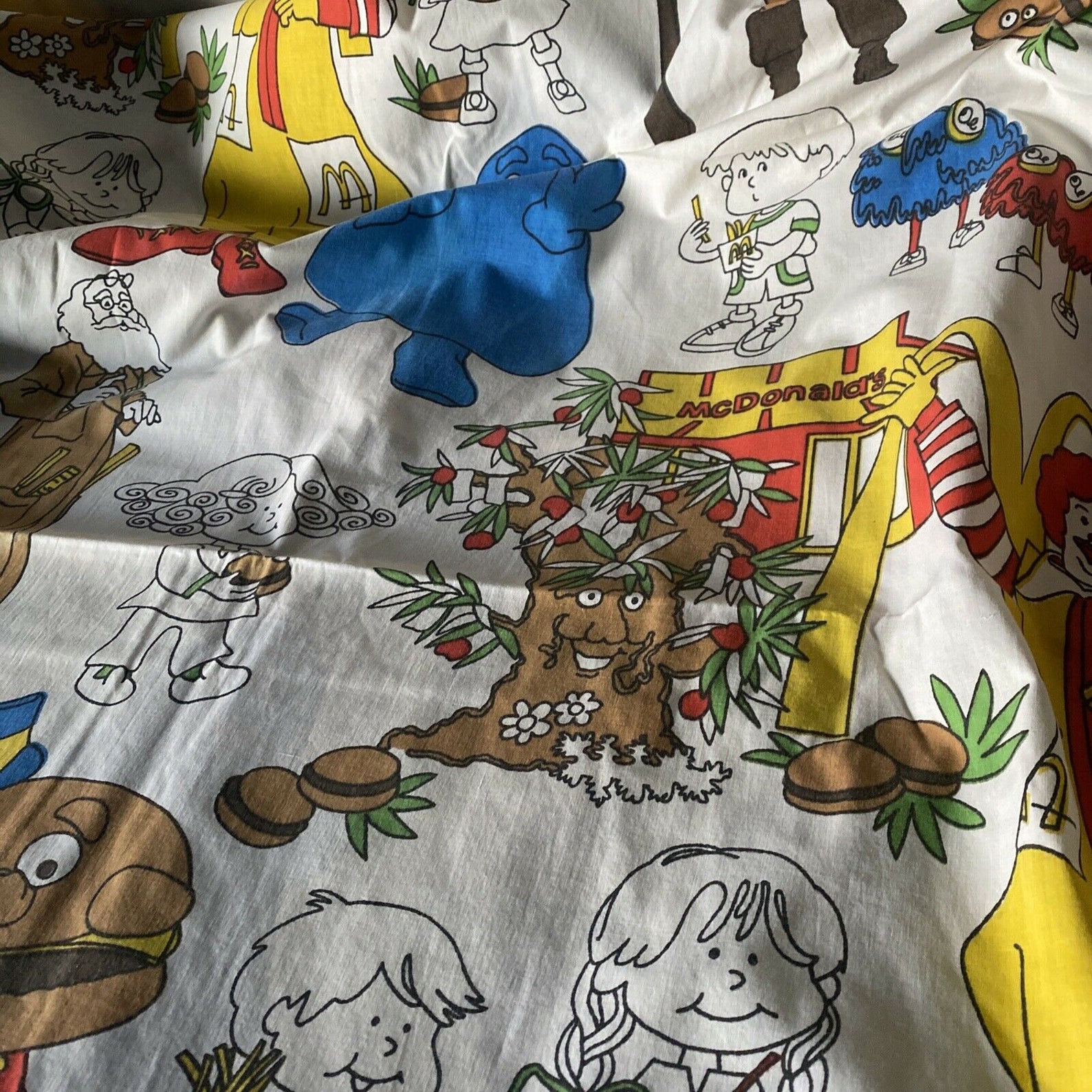 Vintage McDONALDS 1 Fitted Twin Bed Sheet Ronald McDonald | Etsy