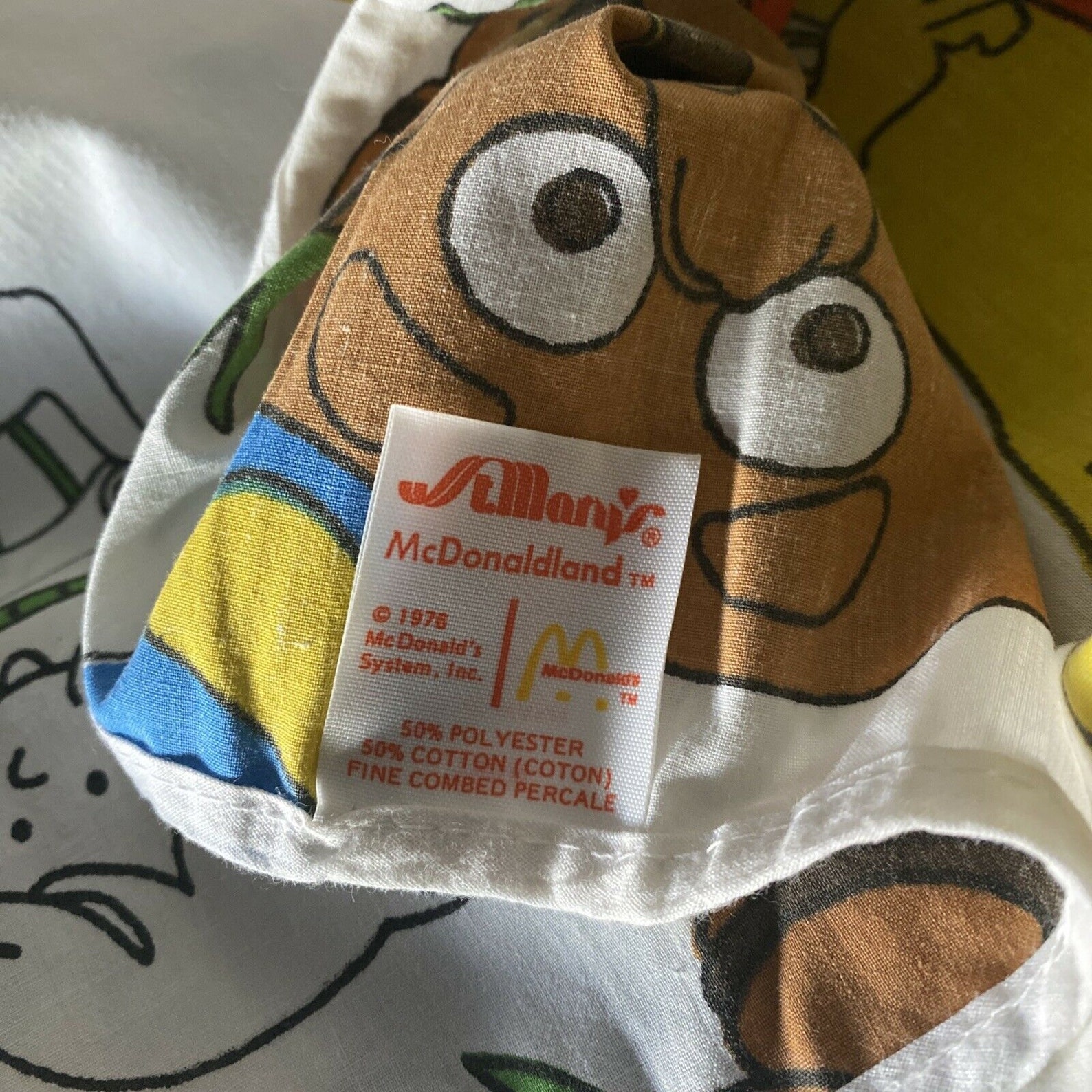 Vintage McDONALDS 1 Fitted Twin Bed Sheet Ronald McDonald | Etsy