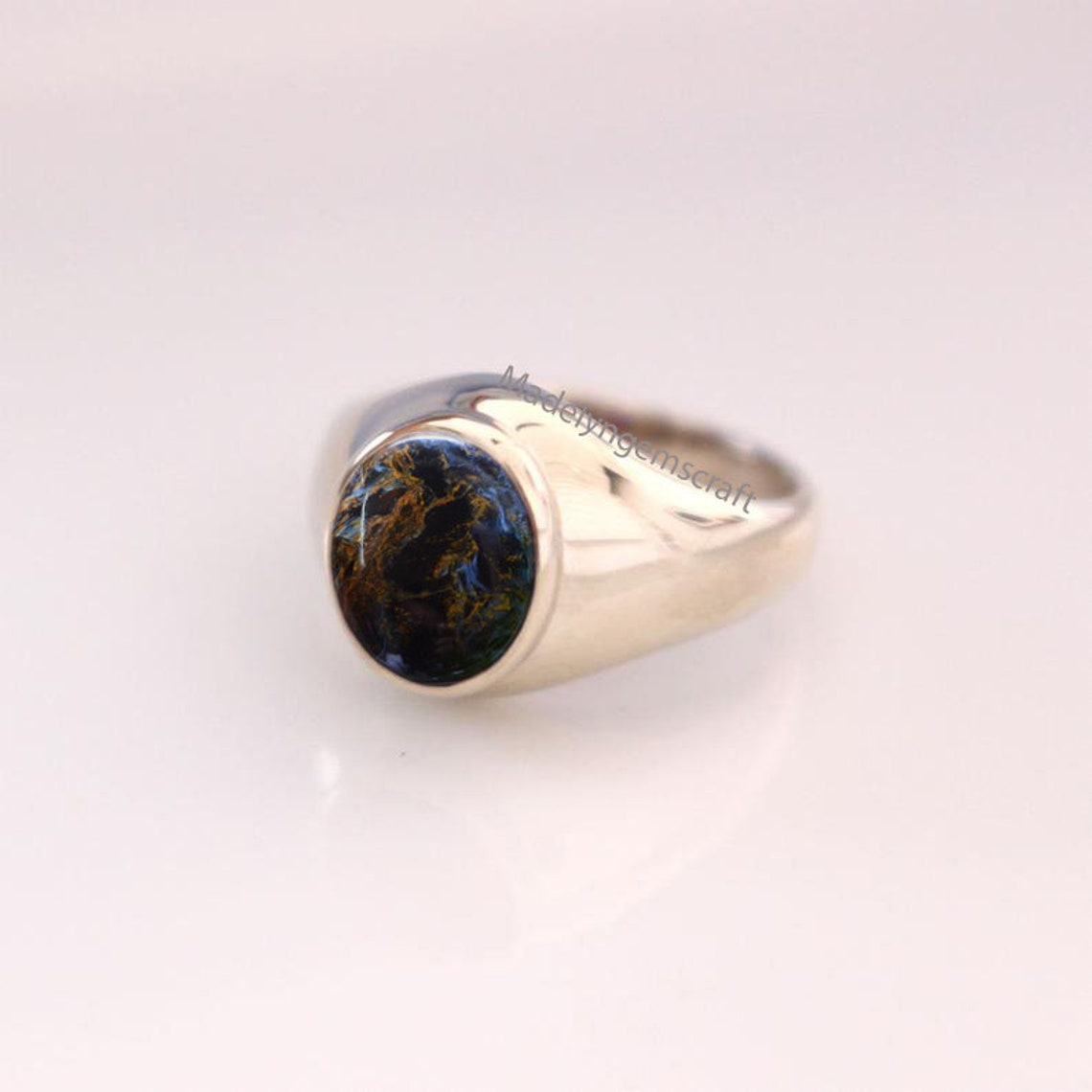 Natural Bloodstone Ring 925 Sterling Silver Ring For Etsy