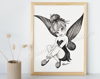 【激レア希少品】ティンカーベルANIMATIONS　絵画型ギミックアート 激レア希少品】ティンカーベルANIMATIONS 絵画型ギミックアート