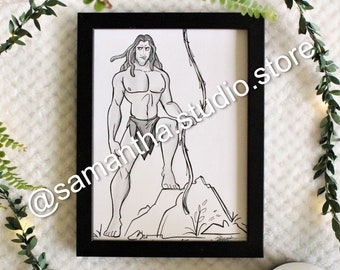 Tarzan - ORIGINAL Handmade Drawing