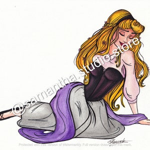 Briar Rose (Aurora Sleeping Beauty) - INSTANT DOWNLOAD - Character Printable Art Digital Download
