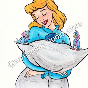 Cinderella - INSTANT DOWNLOAD - Character Printable Art Digital Download