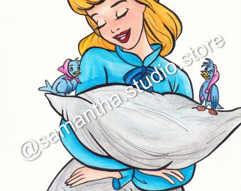 Cinderella - INSTANT DOWNLOAD - Character Printable Art Digital Download