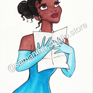 Tiana (From Princess and the Frog) - INSTANT DOWNLOAD - Character Printable Art Digital Download