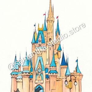 Magic Castle - INSTANT DOWNLOAD - Printable Art Digital Download