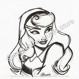 Briar Rose (Aurora Sleeping Beauty) - INSTANT DOWNLOAD - Character Printable Art Digital Download