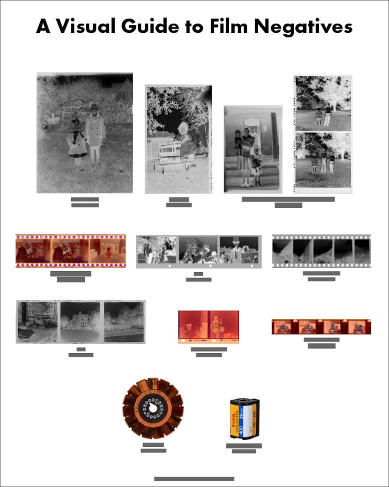 A Visual Guide to Film Negatives Etsy