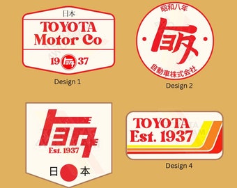 Toyota Heritage Collection Vinyl Decal: TRD Japanese Retro Logo - Etsy