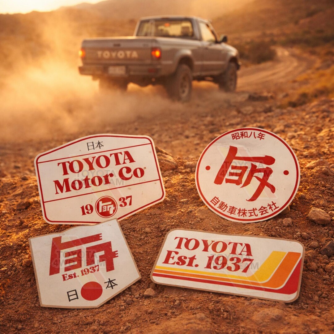 Toyota Heritage Collection Vinyl Decal: TRD Japanese Retro Logo - Etsy