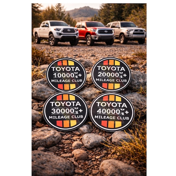 トヨタ ハイマイレージクラブ ビニールデカール：4WD、4X4 カー 