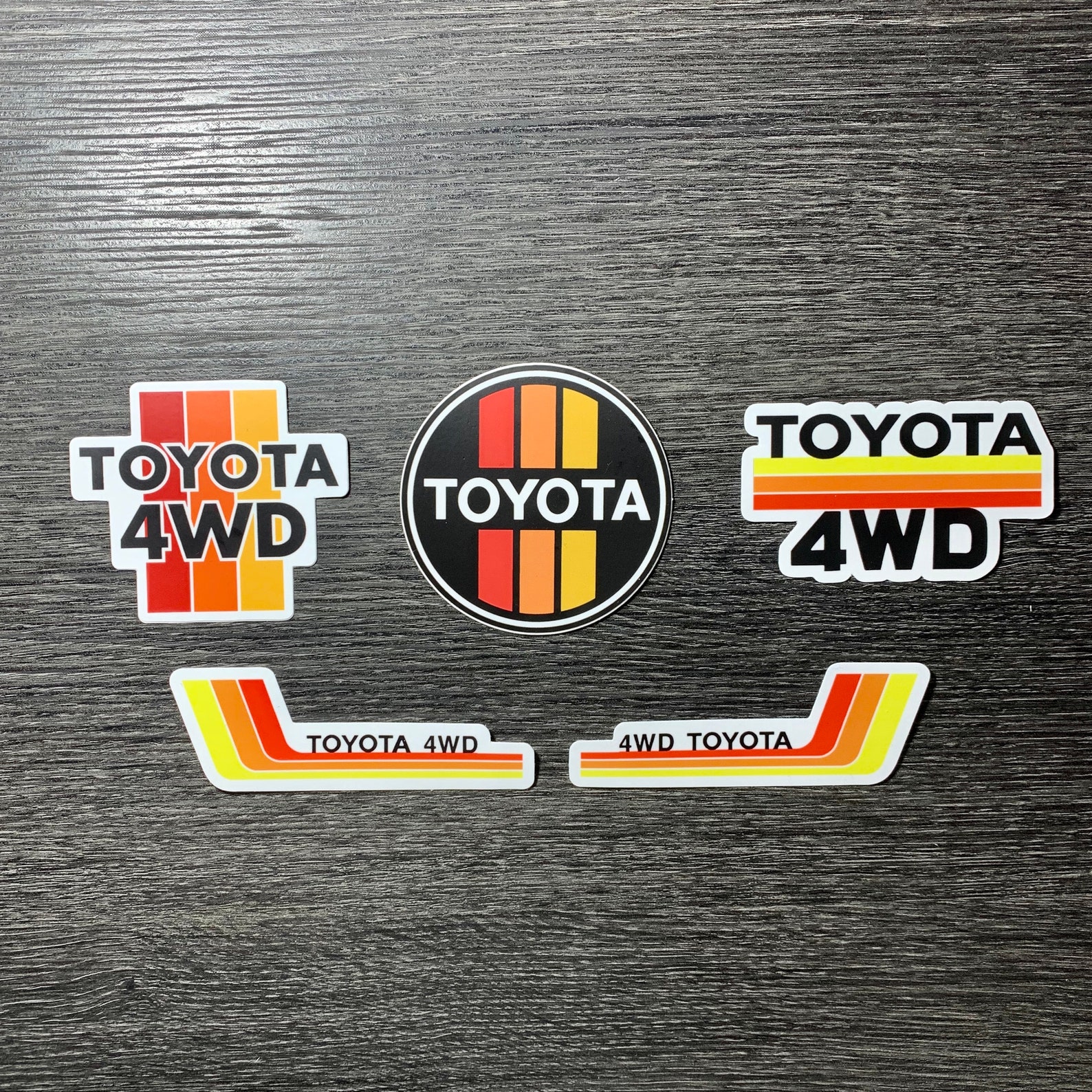 Toyota Vintage Stripes 4WD Vinyl Sticker/ Car Decal Etsy