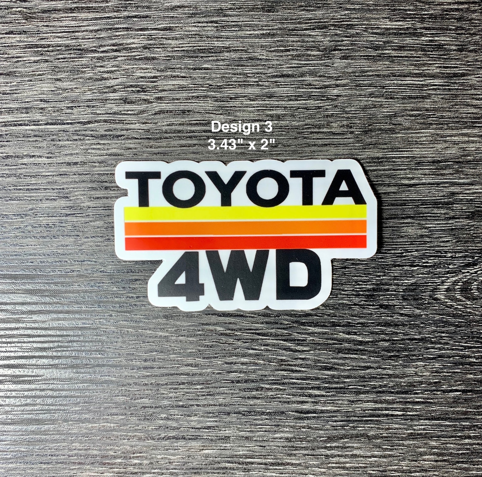 Toyota Vintage Stripes 4WD Vinyl Sticker/ Car Decal Etsy