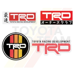 Toyota Racing Development TRD Tacoma Tundra Vinyl Sticker/Decal with Japanese writing-Tacoma Tundra 4WD TRD 4x4 Japanese Vintage Retro Logo