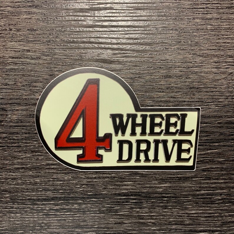 Toyota Retro 4 Wheel Drive Emblem Logo Vinyl Stickers / Decal | Etsy