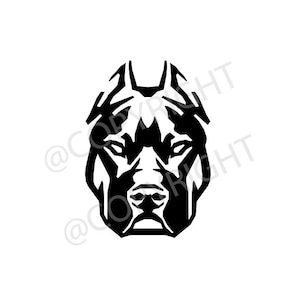 American Pitbull Head Design .SVG .PNG