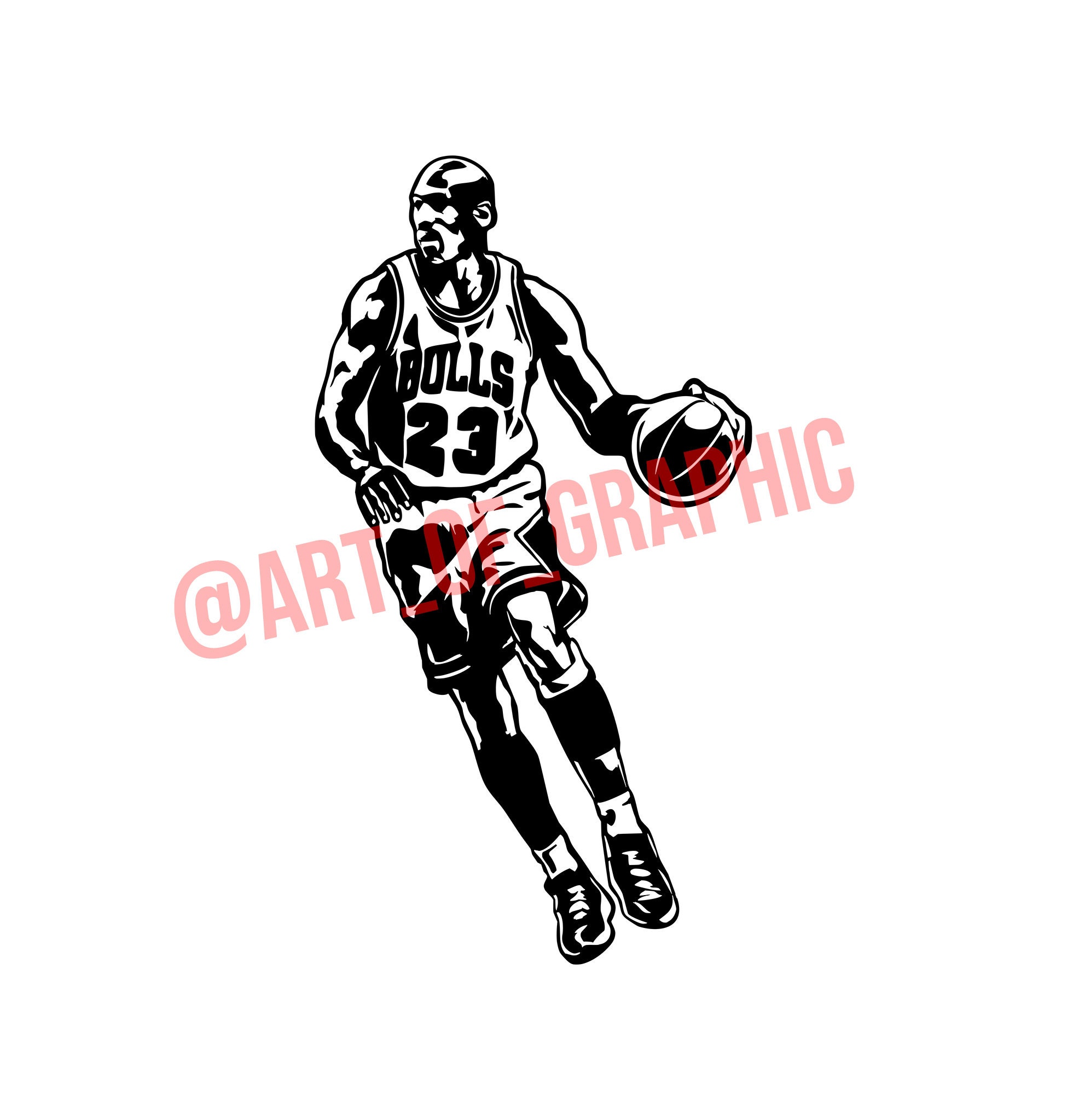 Michael Jordan 23 2 .SVG .PNG Cricut Vector - Etsy