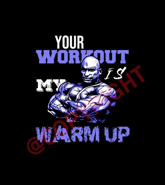 Your workout is my warm up t shirt Clearance
